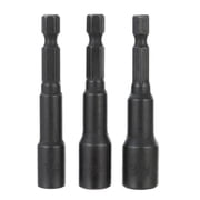 Hyper Tough 3-Pack Magnetic Impact-Rated Nut Drivers, Hex Shank