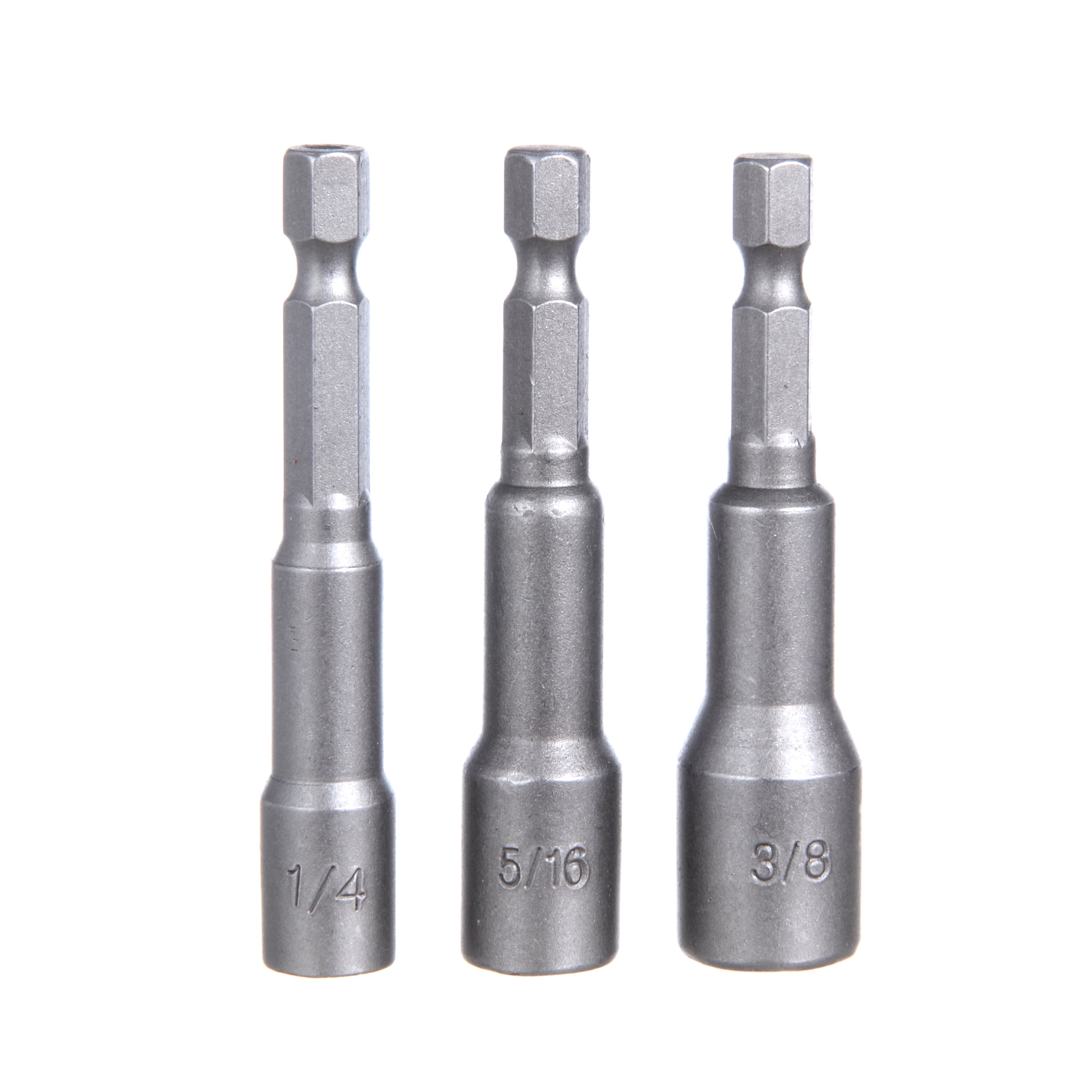 Hyper Tough 3 Pack Hex Shank Magnetic Nut Screwdriver Bits 1