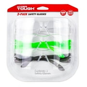 Hyper Tough 3-Pack Unisex Safety Glasses with Z87.1 Poly-Carbonate Lens