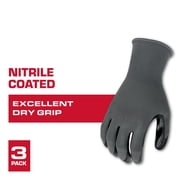Hyper Tough Nitrile Coated Gloves, XL, 3 Pairs