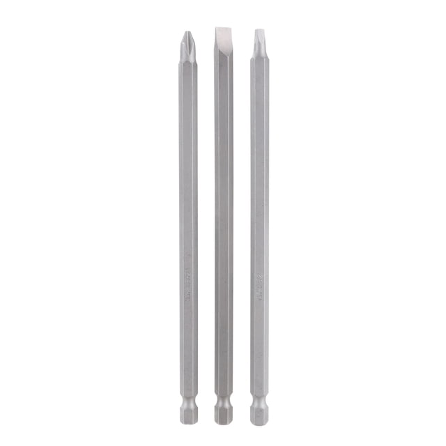 Hyper Tough 3 Piece 6 inch Alloy Steel Screwdriver Bit Set - Walmart.com
