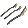 thumbnail interactive-video image 1 of Hyper Tough 3-Piece Wire Utility Brush Set with Brass and Stainless Steel Bristles for Cleaning, 1 of 8