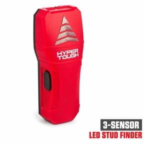 Hyper Tough 3-Sensor Stud Finder Wall Scanner, Wood & Metal Stud Detector, Center Finder