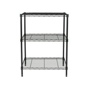 Hyper Tough Multipurpose 3-Tier Wire Shelving Rack, Black, 750 lbs Capacity