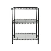 Hyper Tough 3-Tier Multipurpose Wire Shelving Rack, Black Color,750lbs Load Capacity, for Adult