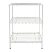 Hyper Tough 3-Tier Multipurpose Wire Shelving Rack, Chrome Color, 750lbs Load Capacity