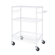 Hyper Tough 3-Tier New Multipurpose Rolling Cart, White Color, 495lbs Load Capacity