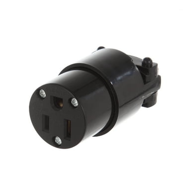 Hyper Tough 3 Wire Connector Plug Replacement - Female TD35081C 15 Amps, 5 in X 1.5 in X 2.75 in New