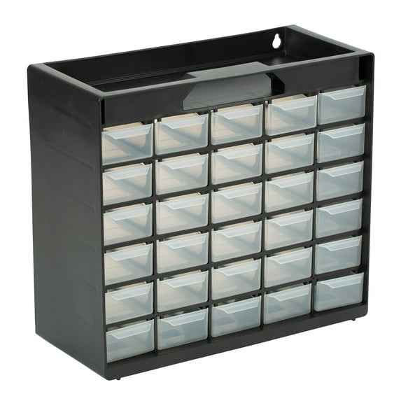Hyper Tough 30 Drawer Small Parts Organizer, Fastener Storage, Black
