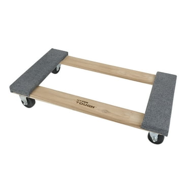 Hyper Tough 30-inch Wooden Moving Dolly, 660-lb Capacity, Dollies, 4 Caster Wheels