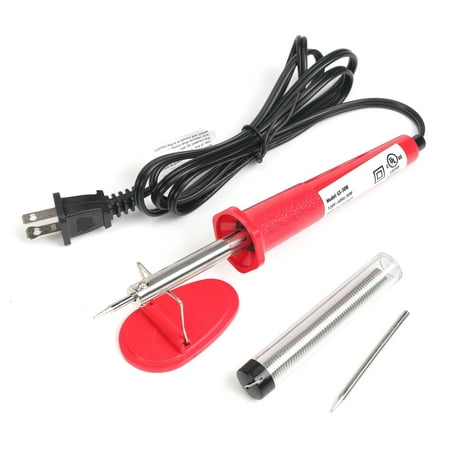 Hyper Tough 30-Watt Soldering Iron with Stand and Electrical Solder, New