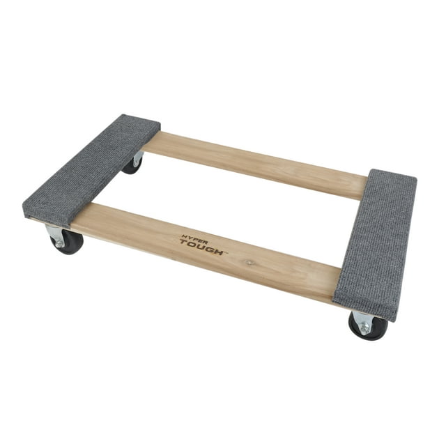 Hyper Tough 30” Wooden Moving Dolly, 660-lb Capacity, Dollies