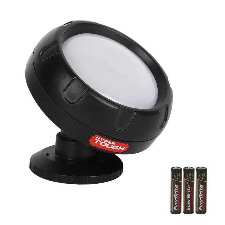 Hyper Tough LED Work Light, 300 Lumens, Pivoting Black Portable