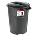 Hyper Tough 32 Gallon Heavy Duty Plastic Garbage Can, Included Lid