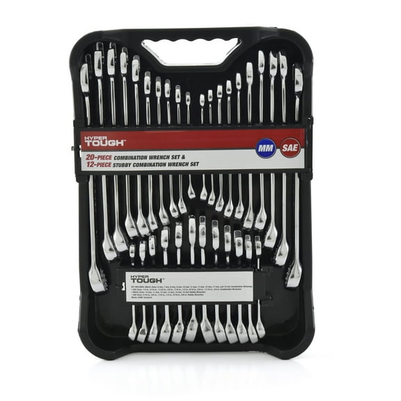Hyper Tough 32-Piece Combination Wrench Tool Set, Hand Tools