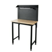 Hyper Tough 36-inch Workbench with Pegboard & Light