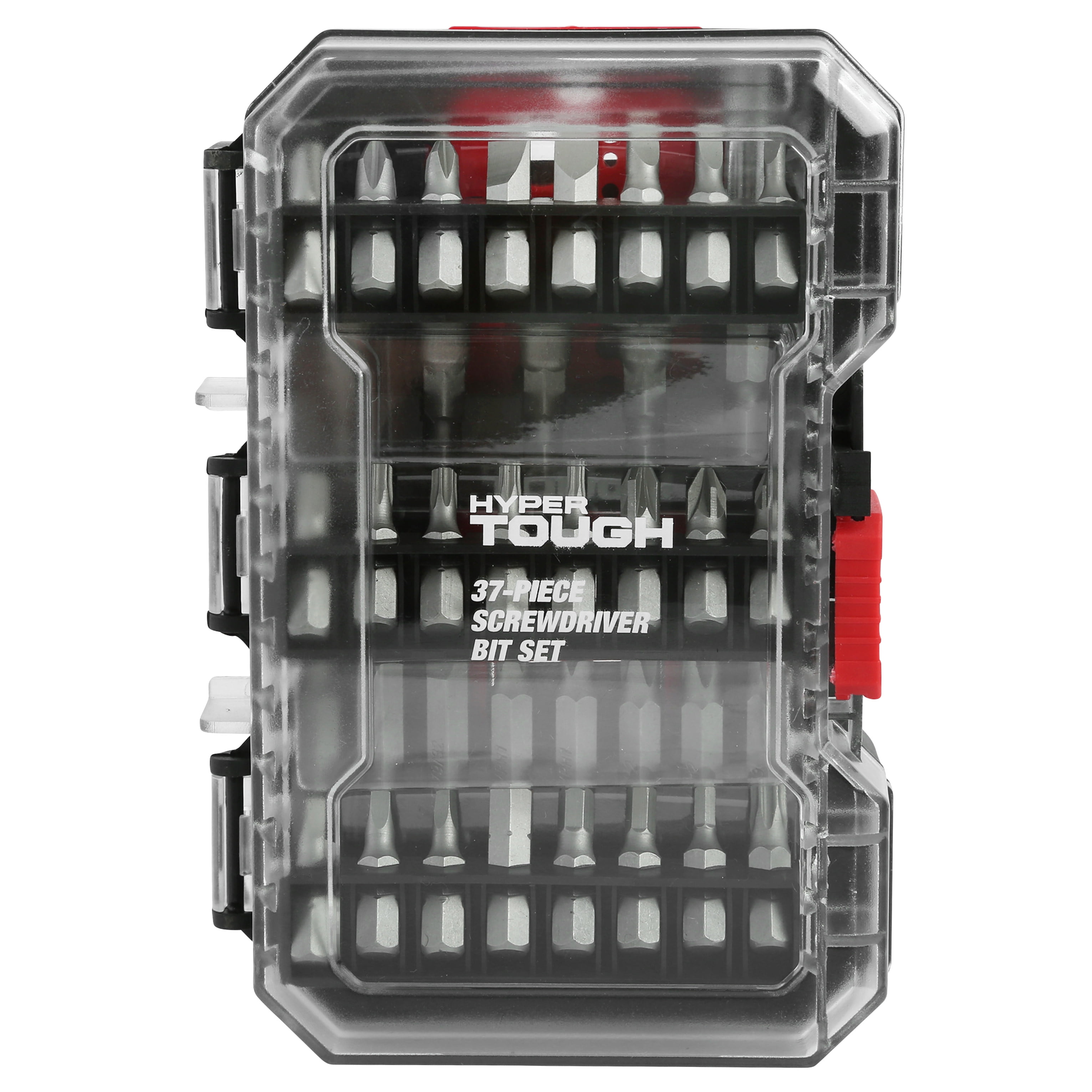 Hyper Tough 37piece Screwdriver Bit Set with Case, 30143