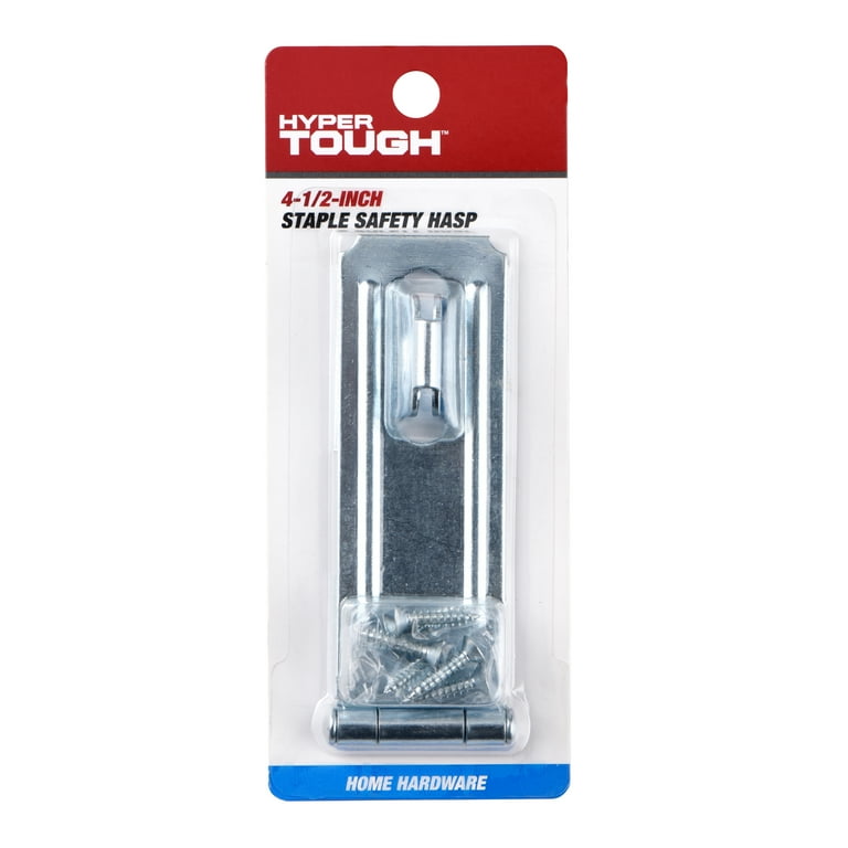 大流行中！ Hyper Tough Plated Zinc Hasp, Safety Swivel inch
