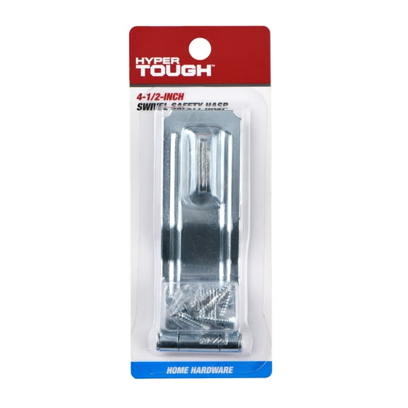 Hyper Tough 4.5 inch. Swivel Safety Hasp, Zinc Plated