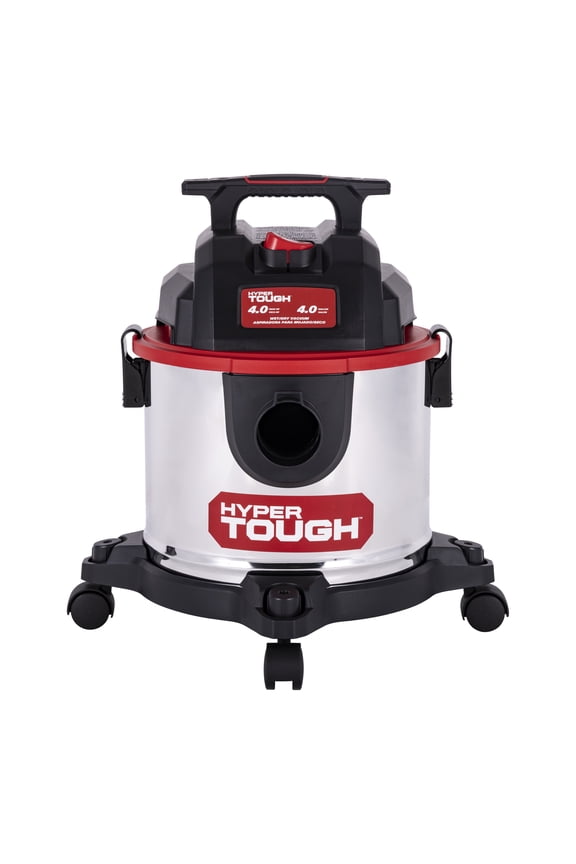 4 Gallon 4 HP Stainless Steel Wet Dry Vacuum for Home, Car, Garage & Workshop