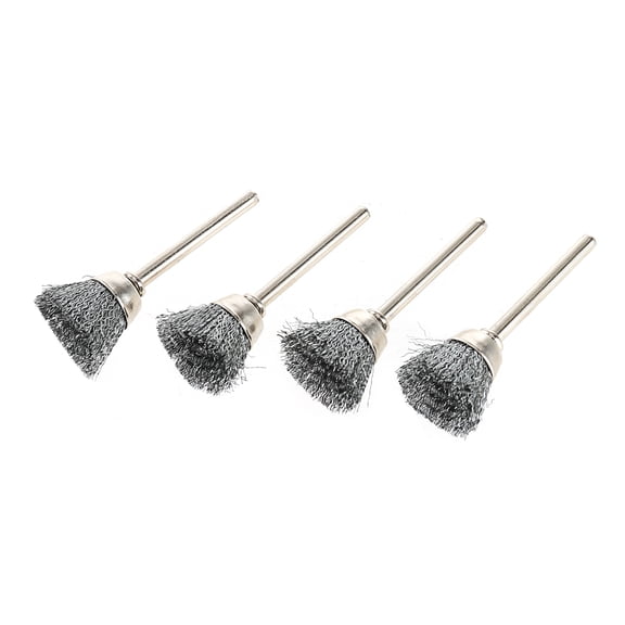 Hyper Tough 4-Piece  inch Carbon Steel Brush Set,AU50036N