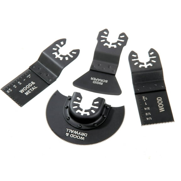 Hyper Tough 4 Piece Oscillating Wood and Metal Cutting Tool Kit AU600024N