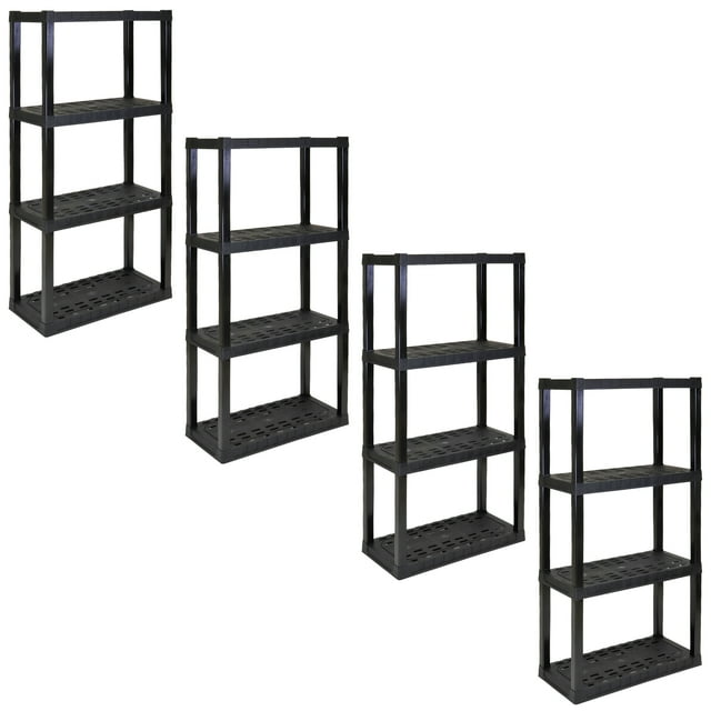 Hyper Tough 4Tier Shelving Unit, W30 x D14 x H57" Multipurpose Home