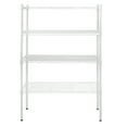 Hyper Tough 4Tier Wire Shelf Unit, White, Garage Storage, Storage Rack