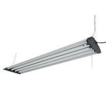 Hyper Tough 4-ft 10000 Lumen Plug-in 4-Tube Integrated LED Shop Light Fixture, Grey Finish (1 Pack)