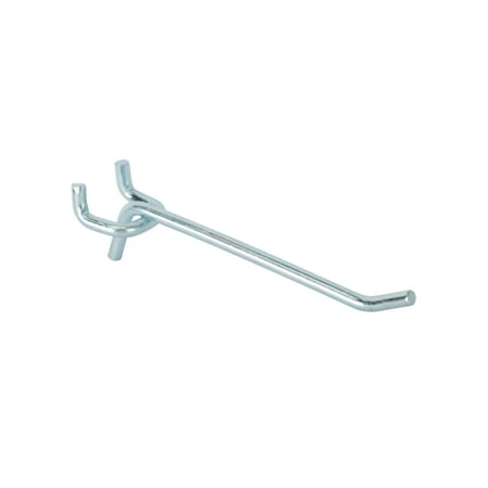 Hyper Tough 4 in. Heavy Duty Single Peg Hooks, Zinc Plated Steel (3 Pack)