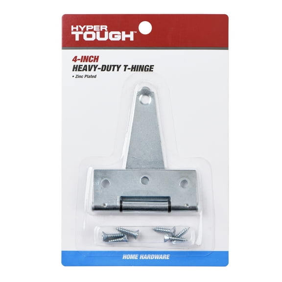 Hyper Tough 4 in. Heavy Duty Tee Hinge, Zinc Plated, 1 Piece