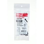 Hyper Tough 4 in 18 lb Cable Ties, Black and Natural, 50 Count