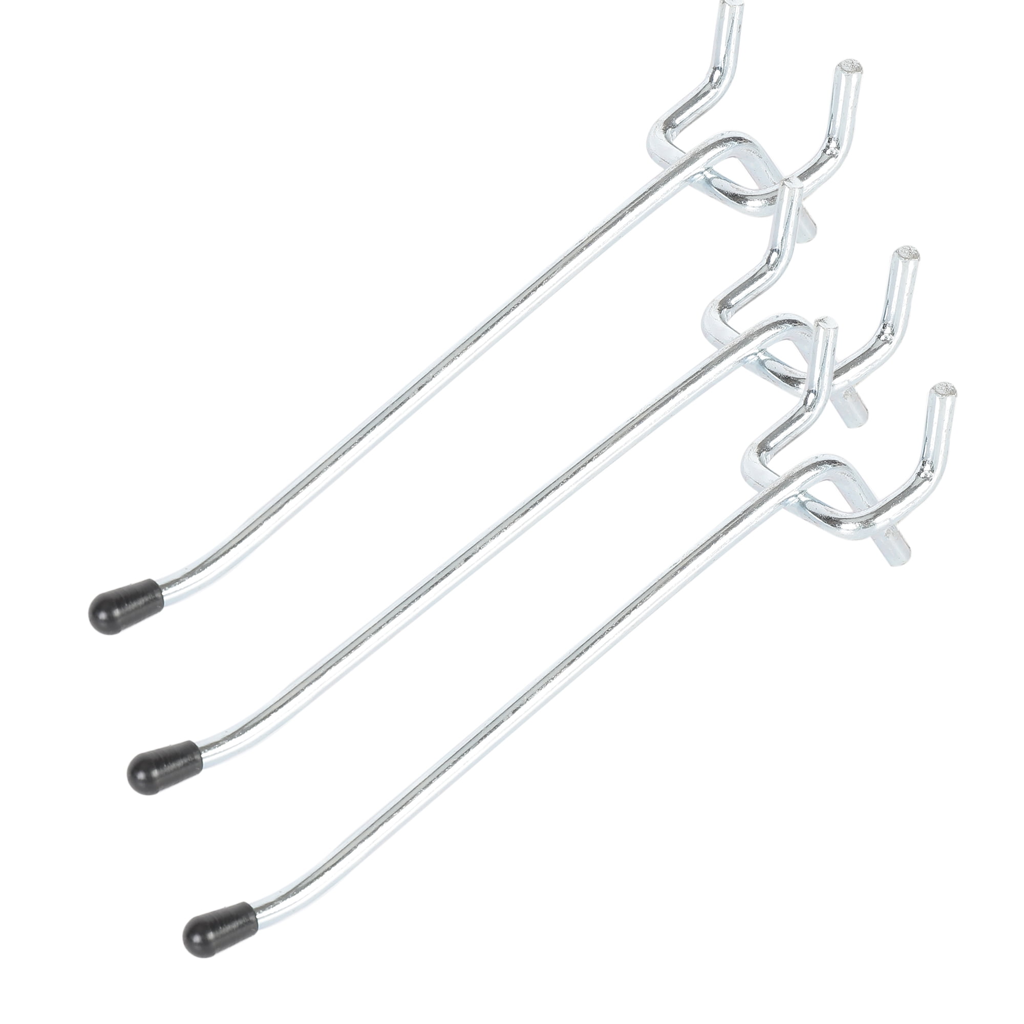 Hyper Tough 4inch Pegboard Hooks, Zinc Plated, 3pack, Fits 1/8 and 1/