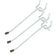 thumbnail image 1 of Hyper Tough 4-inch Pegboard Hooks, Zinc Plated, 3-pack, Fits 1/8 and 1/4-inch Holes, Model 8775, 1 of 8