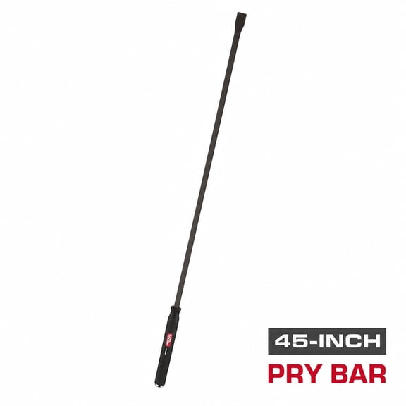 Hyper Tough 45-Inch Steel Pry Bar with Metal Striking Cap