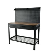 Hyper Tough 48-inch Steel Workbench with Steel Mesh