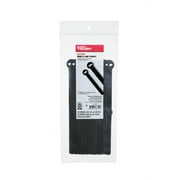 Hyper Tough 4IN and 8IN Hook & Loop Straps, Black, 20 Count