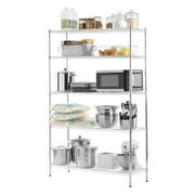 Hyper Tough 5-Tier Multipurpose Wire Shelving Rack, Chrome Color, 3000lbs Load Capacity