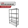 thumbnail interactive-video image 1 of Hyper Tough 5-Tier Wire Storage Shelves, 36" W x 16" D x 72" H, 1750 lb Load Capacity, Black, 1 of 13
