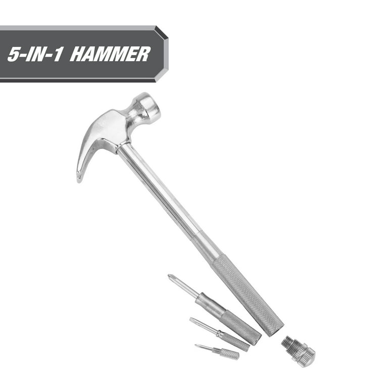 Hyper Tough 5 in 1 Hammer and Screwdriver Set 4 Screwdrivers and 1 Hammer Gift for Mom Walmart
