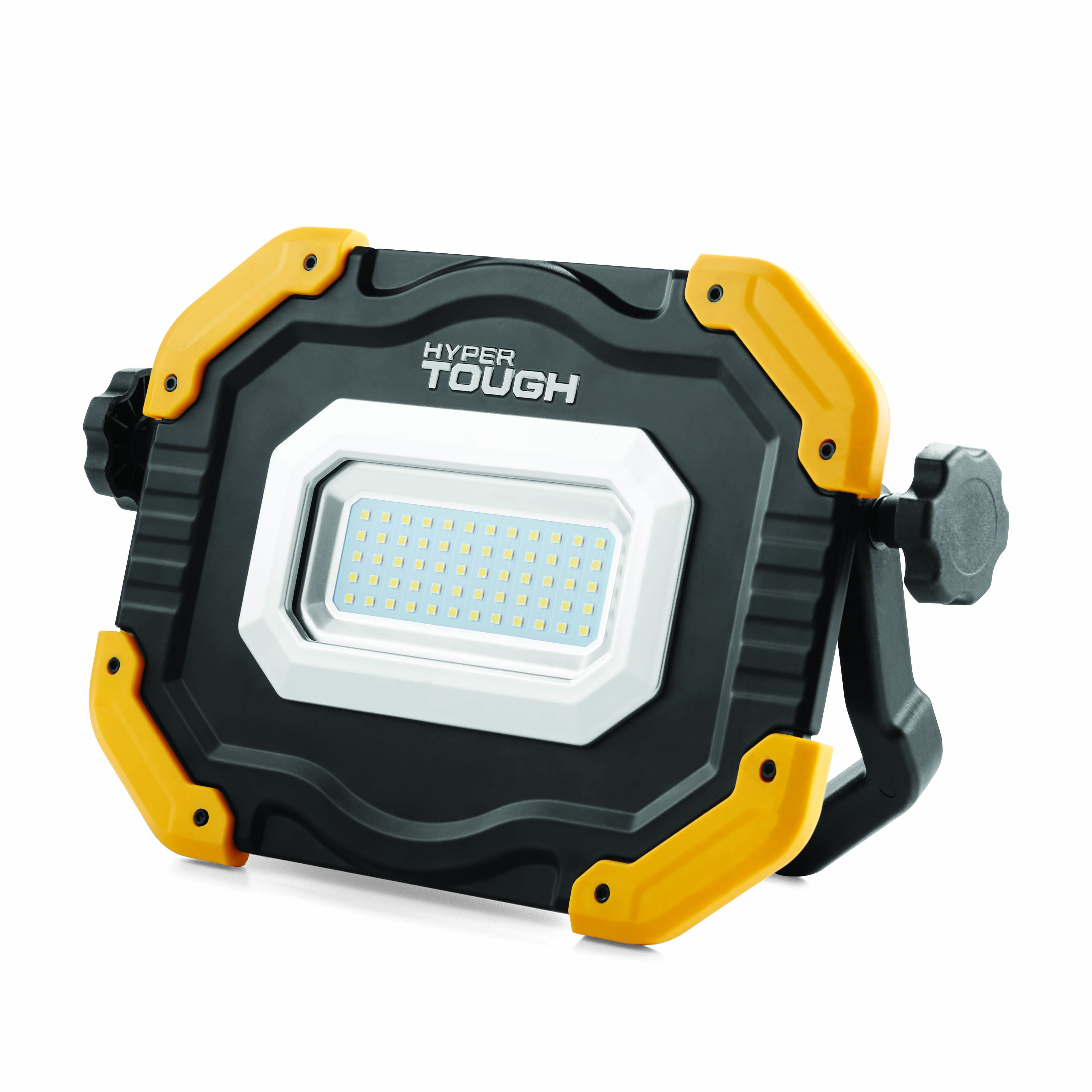 Hyper Tough 5000 Lumen Rechargeable LED Work Light,Yellow Black,Model 7047 