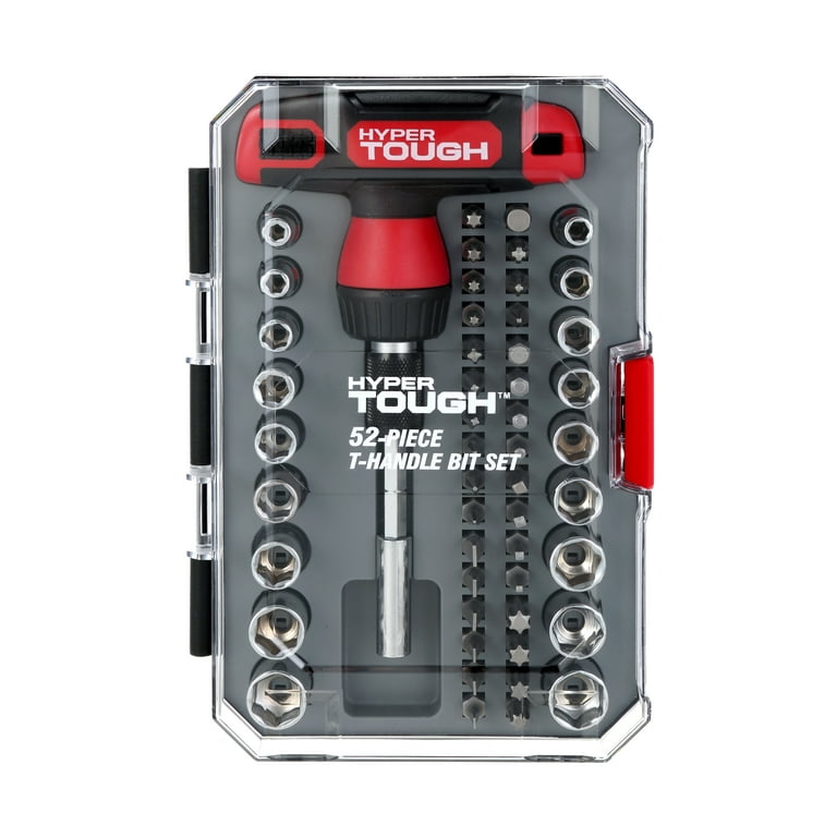 テルミーセット Hyper Tough 52 Piece T-Handle Ratchet Multi-type Screwdriver Bit