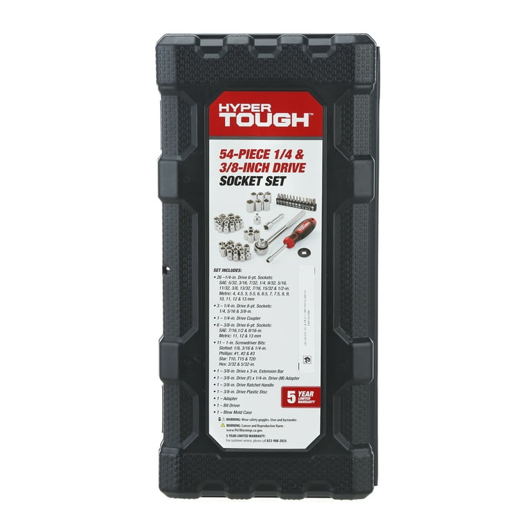 Hyper Tough 54 Piece Socket Set - Walmart.com