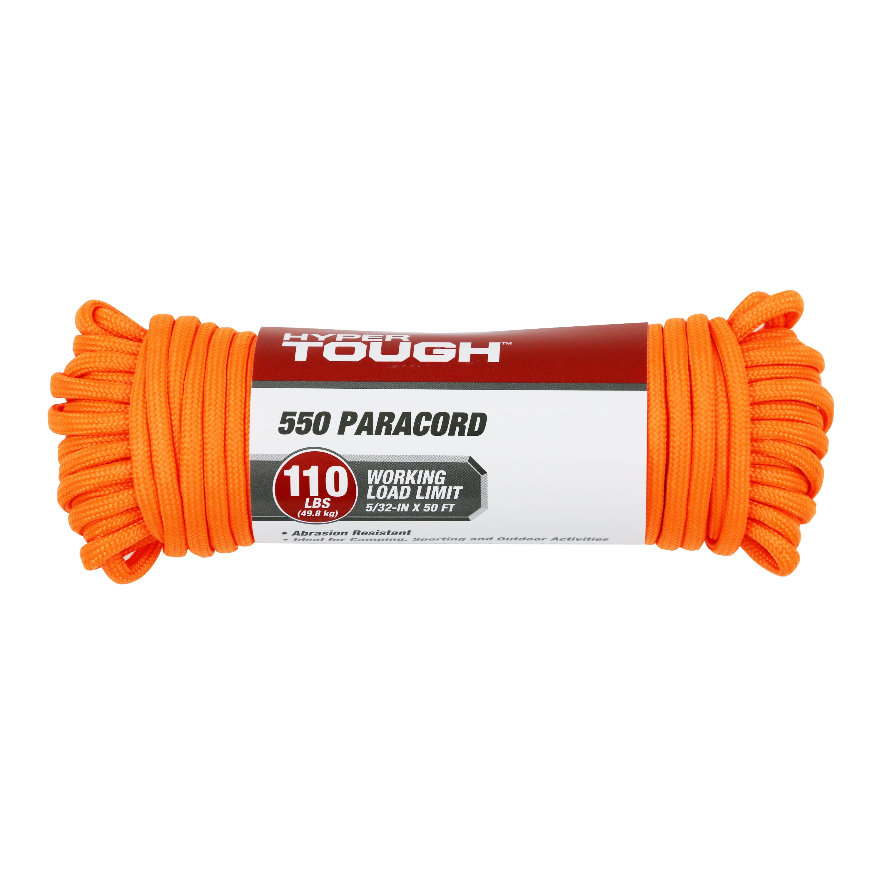 550 Orange Paracord 3mm - 50ft Pack