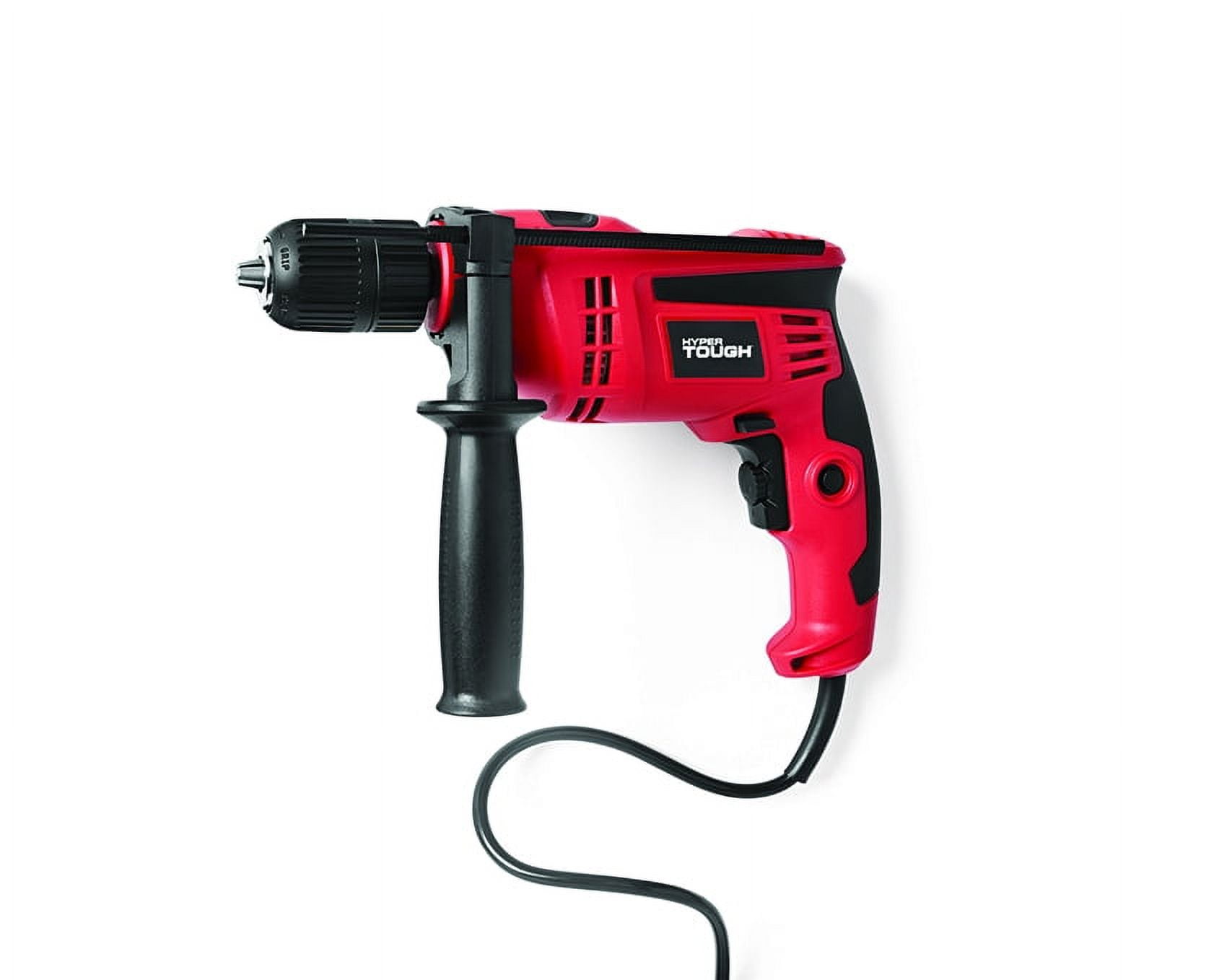 Hyper Tough 6 Amp 1 2 Inch Corded Hammer Drill Keyless Chuck DL1137