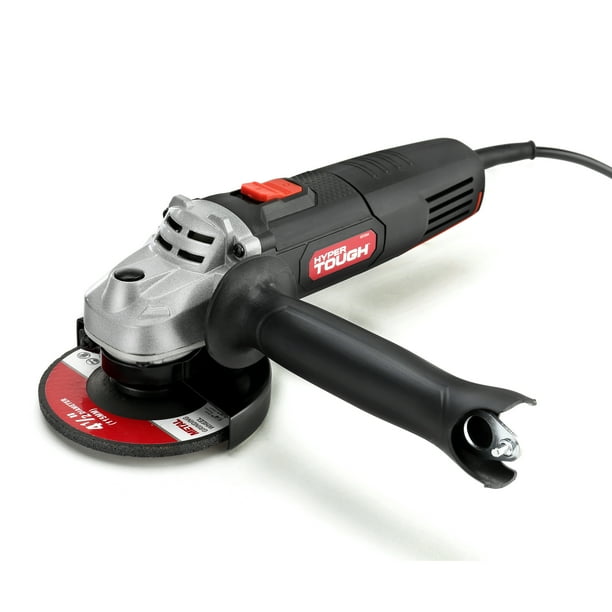Hyper Tough 6 Amp Corded Angle Grinder with Handle Hyper Tough 6 Amp Corded Angle Grinder with Handle