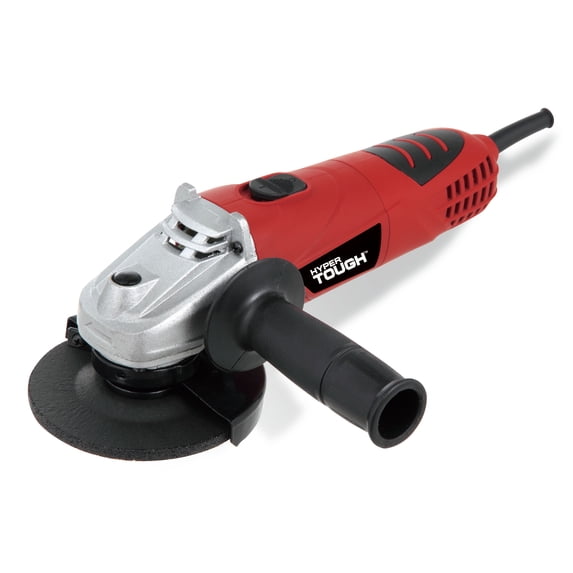 Hyper Tough 6 Amp Corded Angle Grinder with Handle, Adjustable Guard, 4 ...