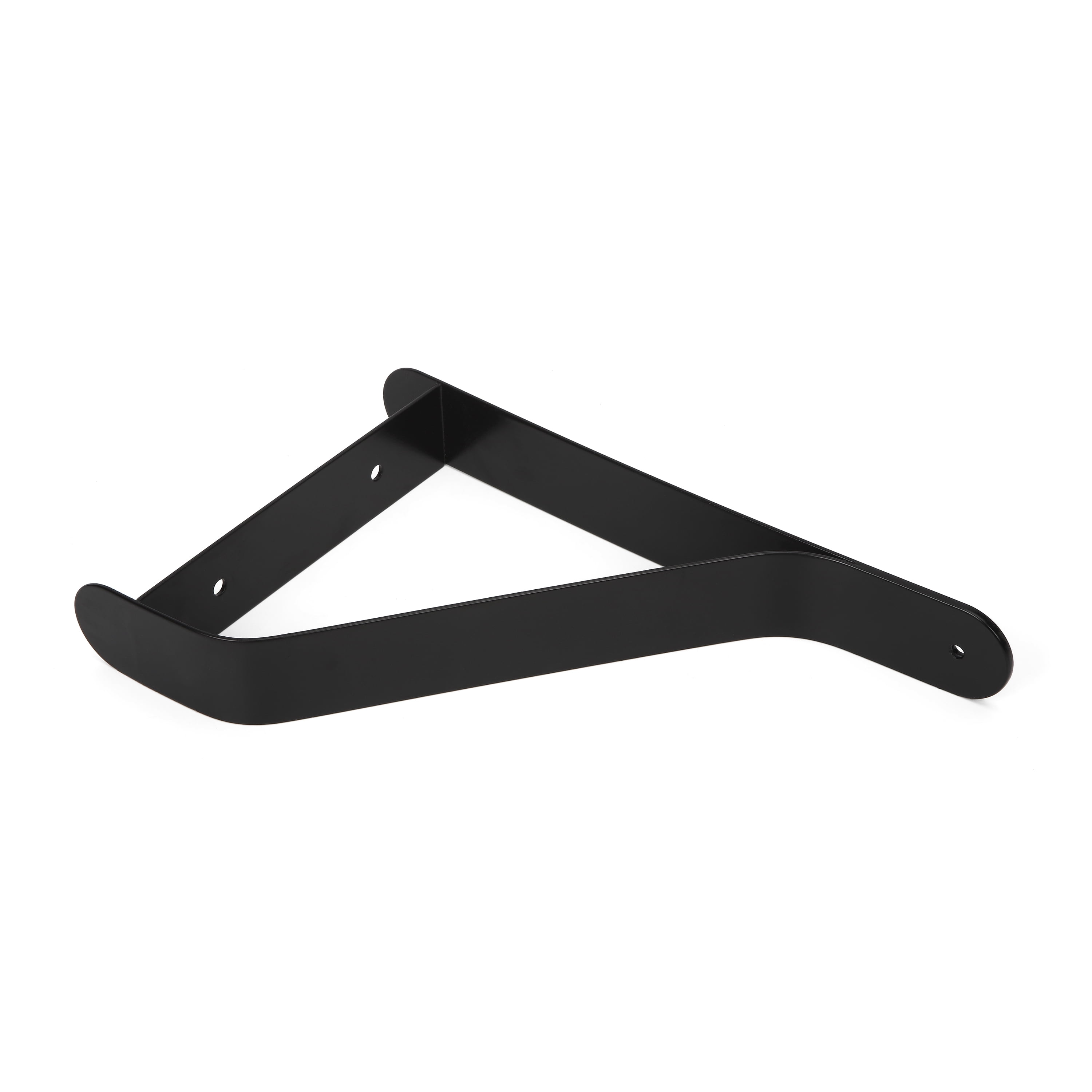 Hyper Tough 6-Inch Black Metal Ribbon Shelf Bracket, 8134