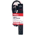 Hyper Tough 6Outlet 2.5ft Surge Strip 500Joule Protection, Black