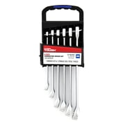 Hyper Tough Chrome Vanadium Combination Wrench Tool Set, Metric, 6-Piece